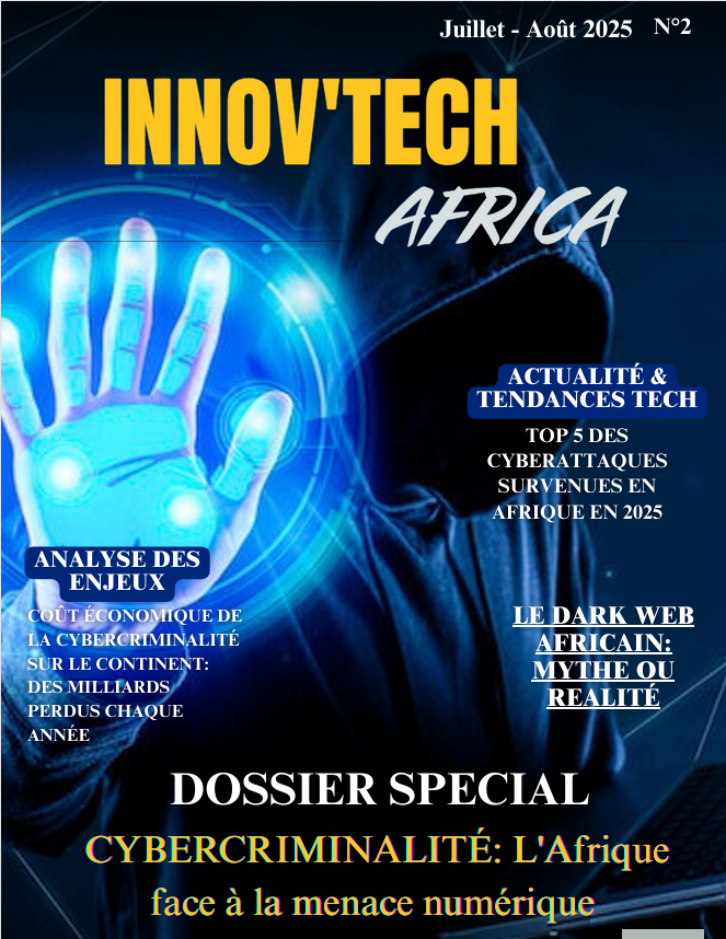 Blue Modern Tech Magazine Cover